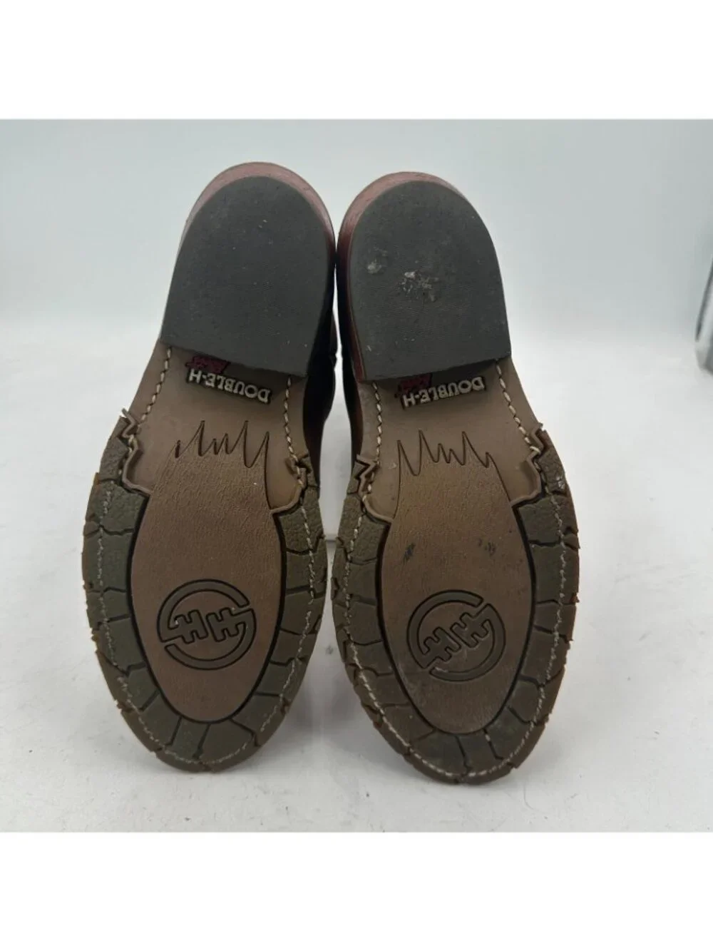 Double H UltraGel Ice Buckaro Men Size 7.5M DH5159 Brown Leather Cowboy Boot
